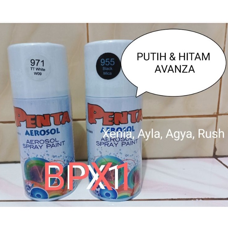 

Cat Semprot Putih W9 Black Mica 955 Avansa Rush Xenia Cayla Sigra Agia Ayla 3 ml