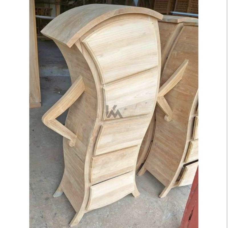 Lemari Nakas Unik Kayu Jati