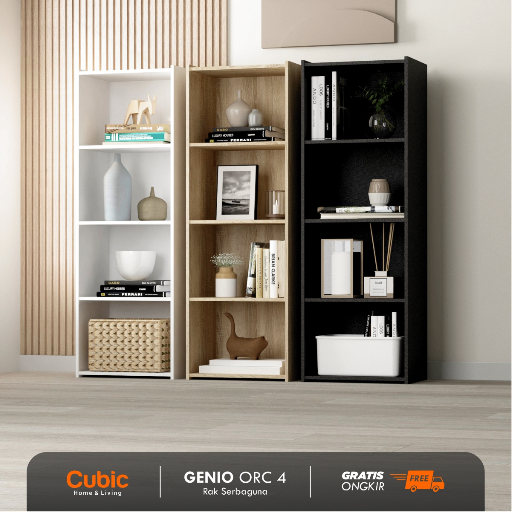 Rak Buku Serbaguna 4 Susun Lemari Buku Rsg 4 Susun Rak Serbaguna Rak Sepatu Rak Kayu Rak Susun
