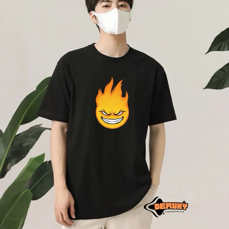 Kaos T-shirt Atasan Oversize |baju kaos oblong pria lengan pendek API