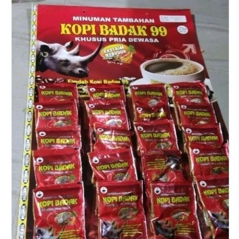 

KOPI BADAK 99 ORIGINAL KOPI BADAK SEMBILAN SEMBILAN MINUMAN KEBUGARAN PRIA TAHAN LAMA, COFFEE MIX 3IN1 INSTAN BISA COD