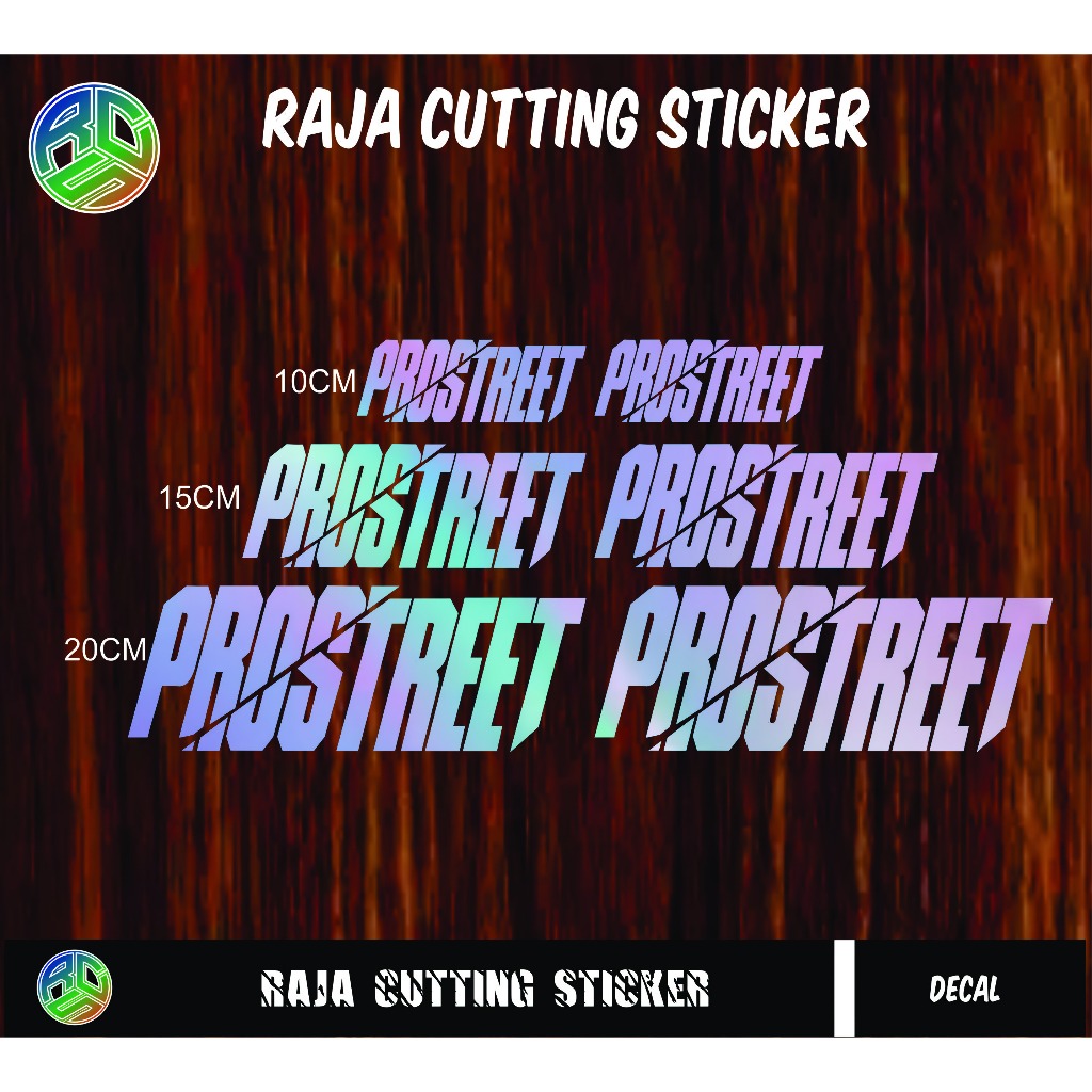 Sticker Stiker PROSTREET Viral Logo Hologram Putih motor Vixion PCX Aerox N MAX LEXI ADV mio beat...