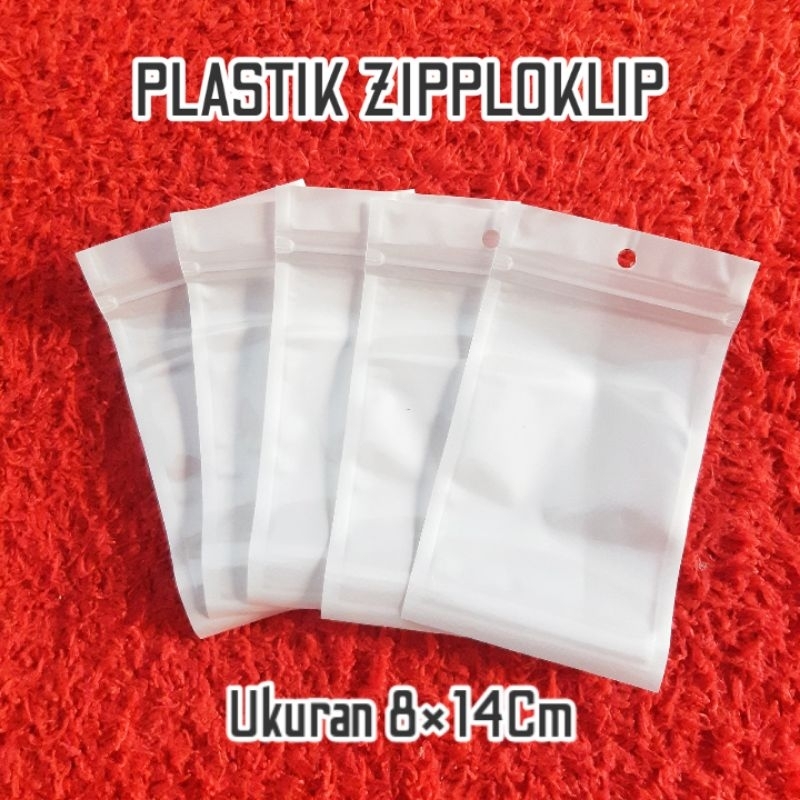 

Plastik Accesoris Klip Zipplok, Kantong Accesoris Ukuran 8×14 cm Per 10 Lembar/Pcs