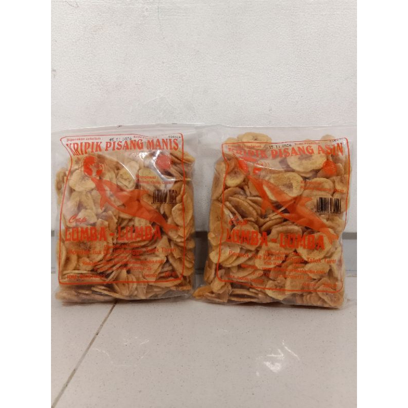 

Keripik Pisang Kepok Lumba-lumba Manis/Asin 300gr