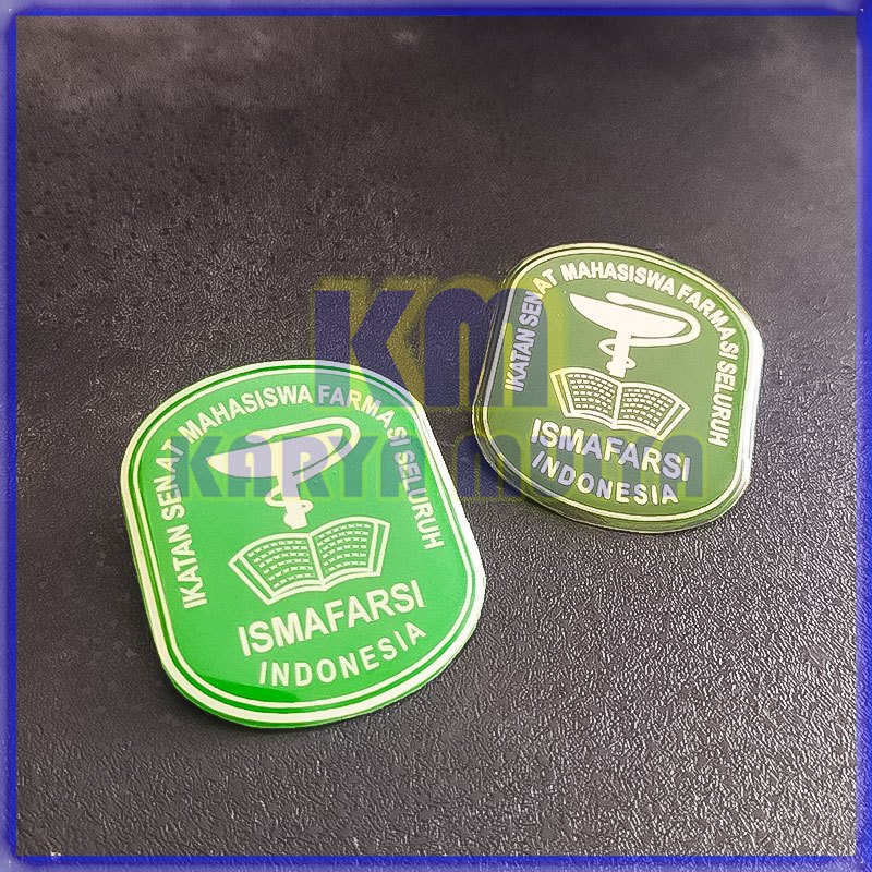 Pin Bros Mahasiswa Farmasi Lencana Pin Logo Ismafarsi Warna Hijau Tua - Karya Mulya