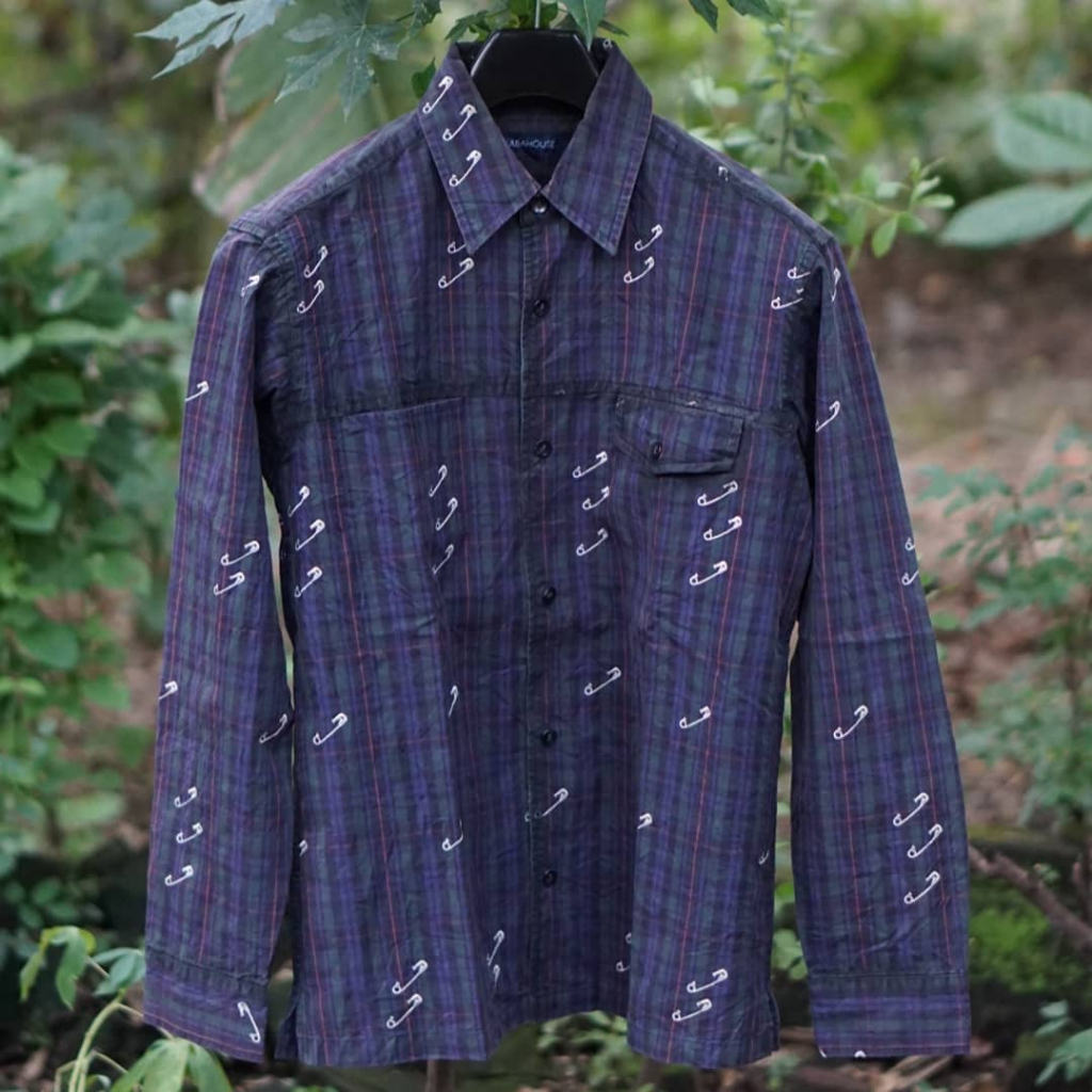 Kemeja Flanel Lengan Panjang ABAHOUSE Second Original Ukuran L - FLPABA001L