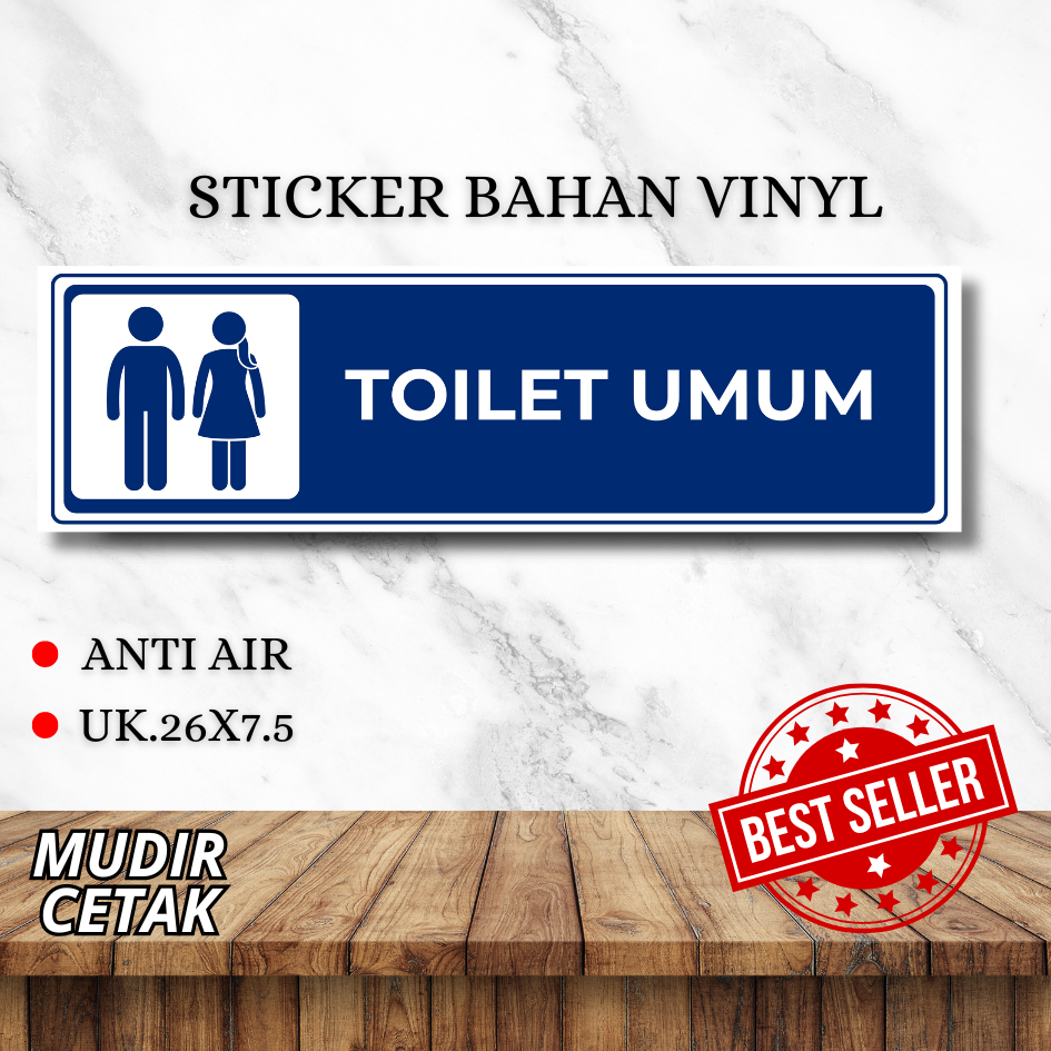 

Stiker Toilet Umum / Stiker Toilet / Stiker Kamar Mandi / Stiker Pintu / Stiker Kamar mandi toilet