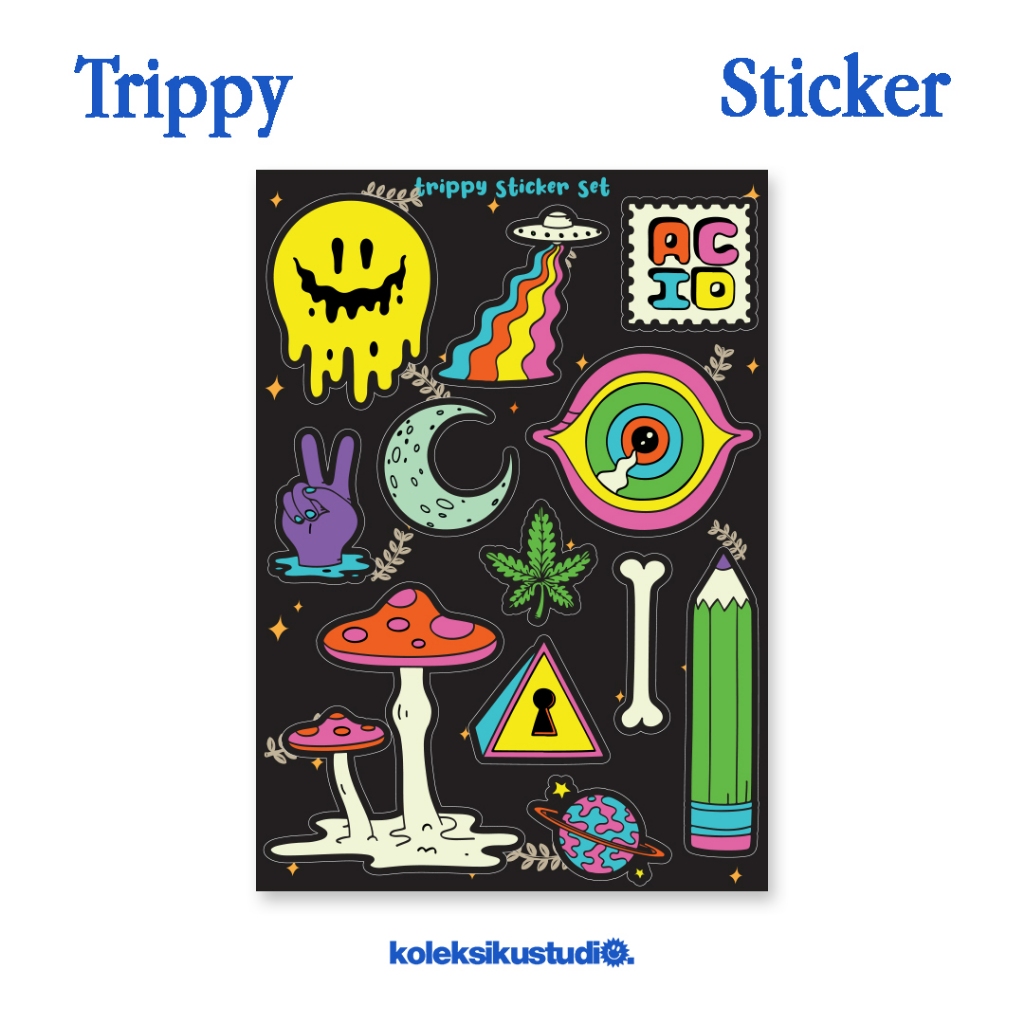 

Stiker Trippy Sticker Aesthetic Lucu Stiker HP Laptop