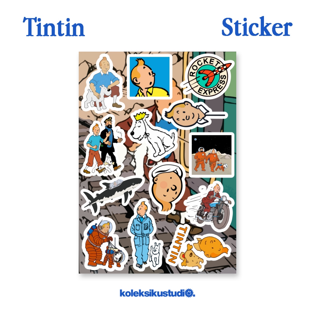 

Stiker Tintin Sticker Kartun Cartoon Aesthetic Lucu Stiker HP Laptop