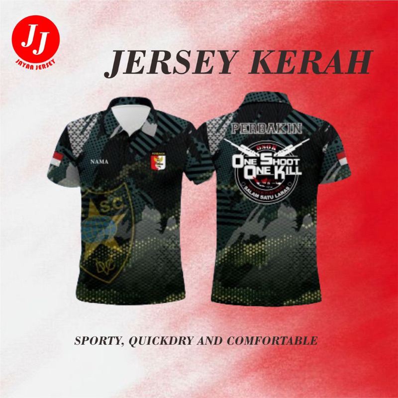 JERSEY PERBAKIN CUSTOM FULL PRINTING BAJU PERBAKIN JERSEY CUSTOM PERBAKIN JERSEY PREMIUM DRYFIT