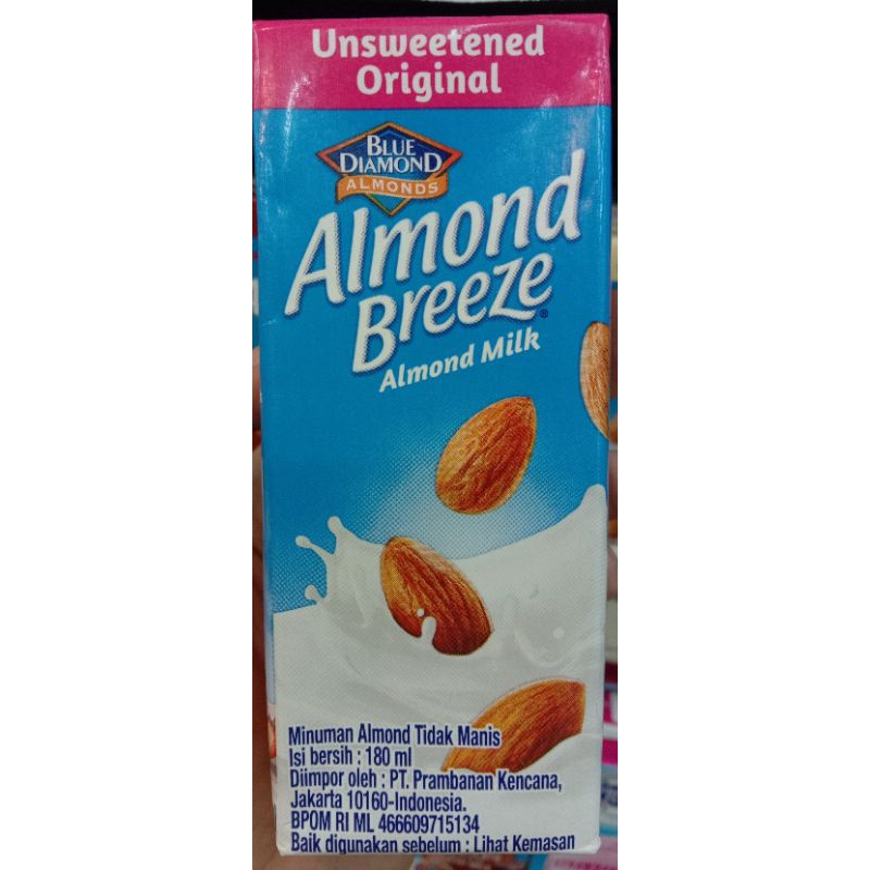 

BLUE DIAMOND ALMOND MILK UNSWEETENED ORIGINAL 180ML