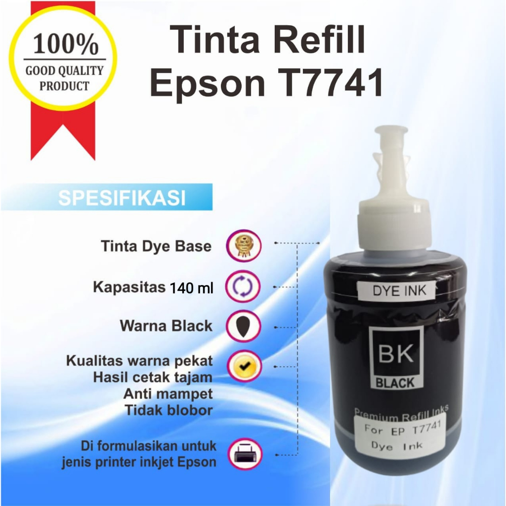 Tinta Epson 774 Black Tinta Printer M100 M200 L655 L1455
