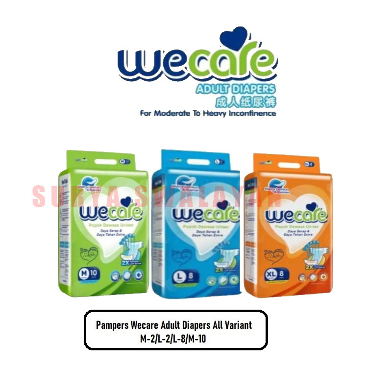 WeCare Adult Diapers M 2 / L 2 / XL 2 - We Care Popok Dewasa