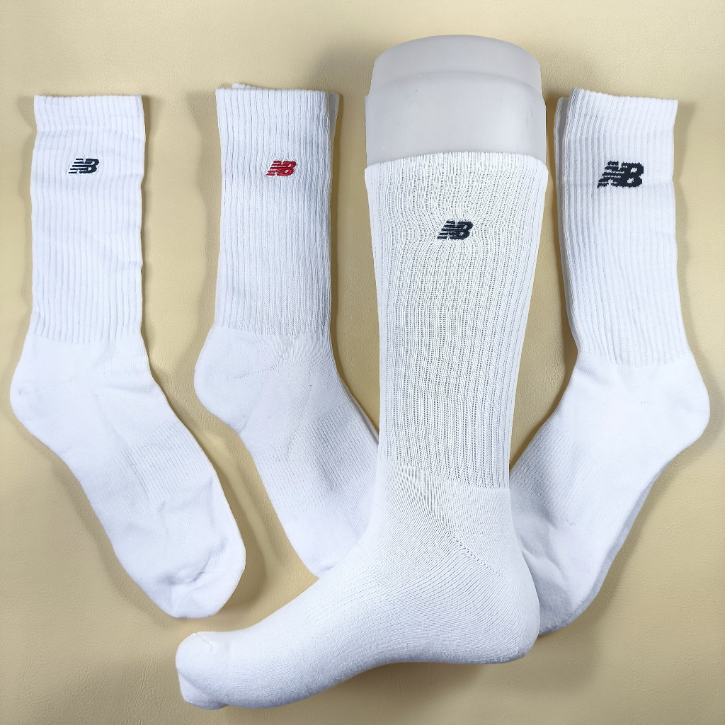 Kaos Kaki PANJANG NB NEW BALANCE CREW PATCH LOGO (Logo Bordir) SOCK