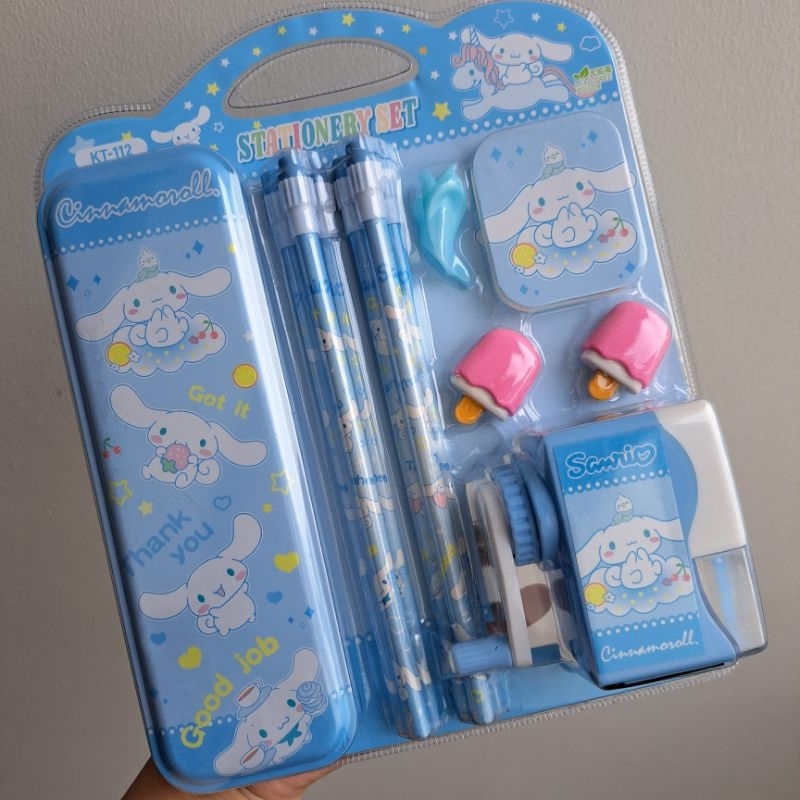 

alat tulis set sekolah stationary sanrio cinamoroll kuromi pensil