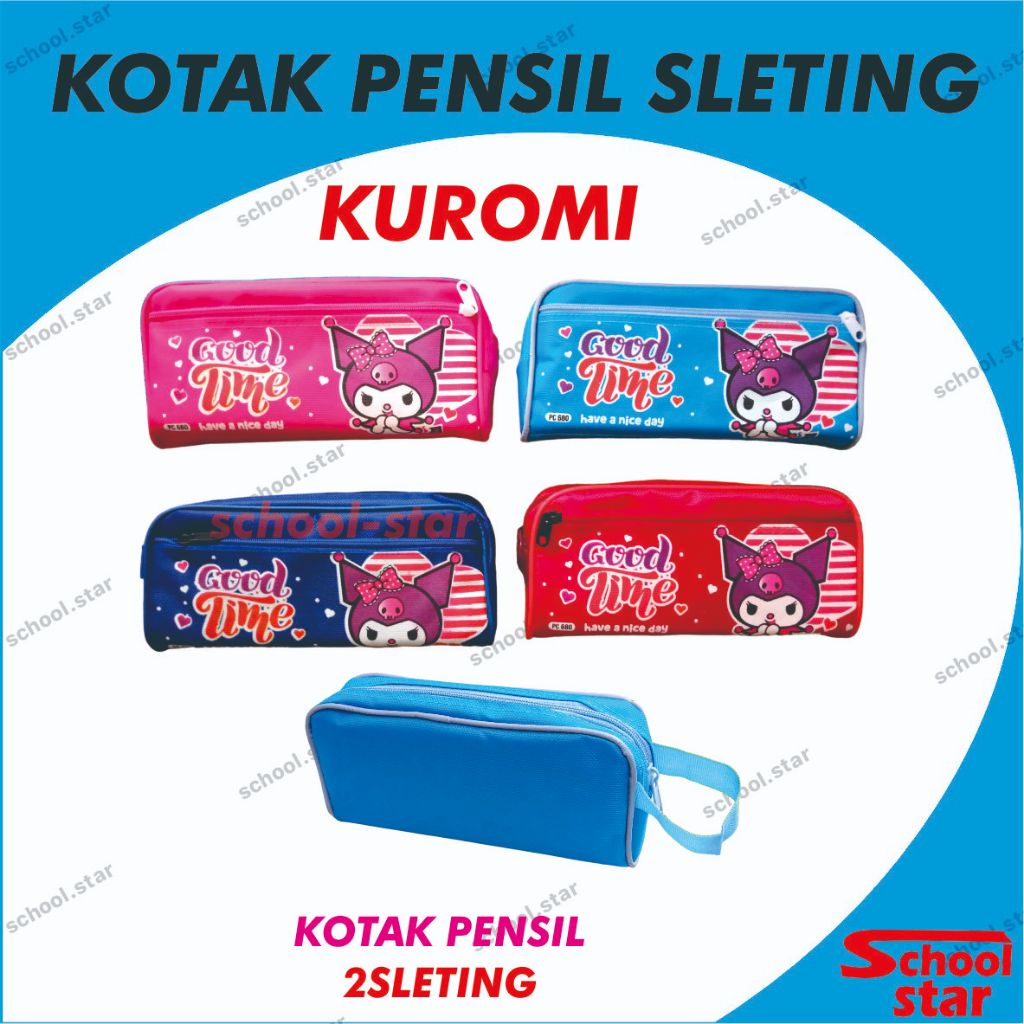 

KOTAK PENSIL SLETING KUROMI 680 / TEMPAT PENSIL SLETING GAMBAR FANCY ANAK-ANAK