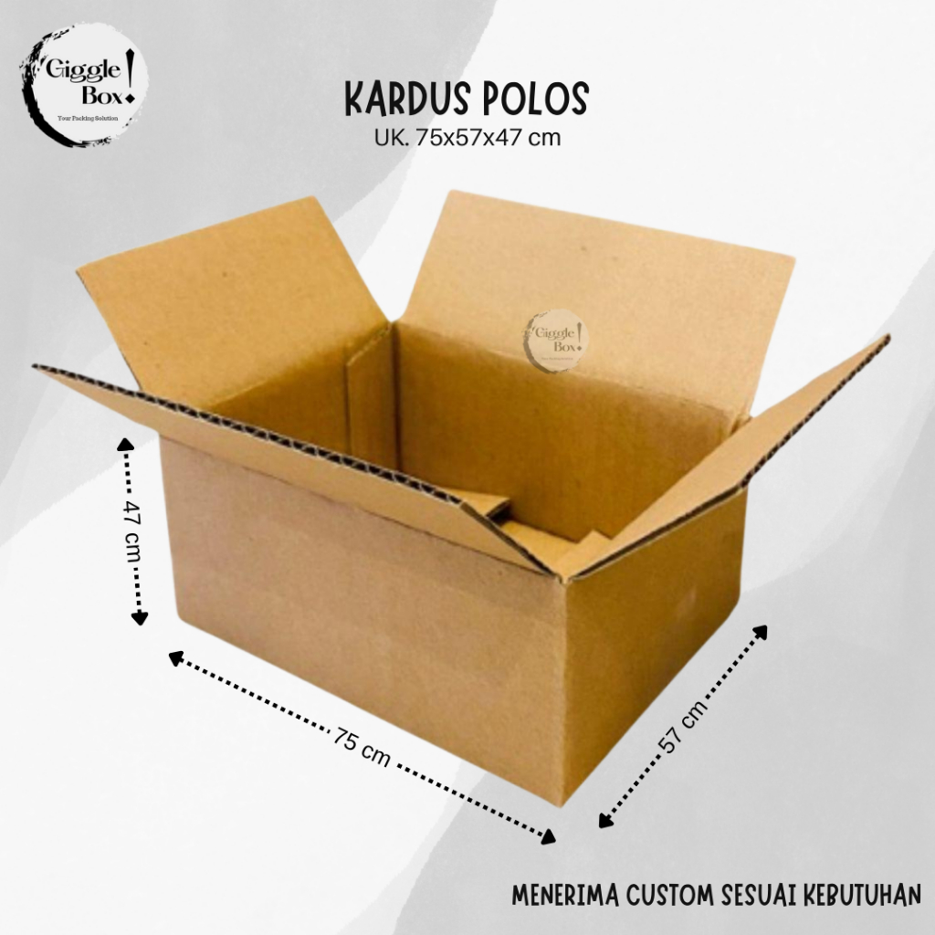 

KARDUS BOX POLOS BARU UKURAN 75x57x47 CM