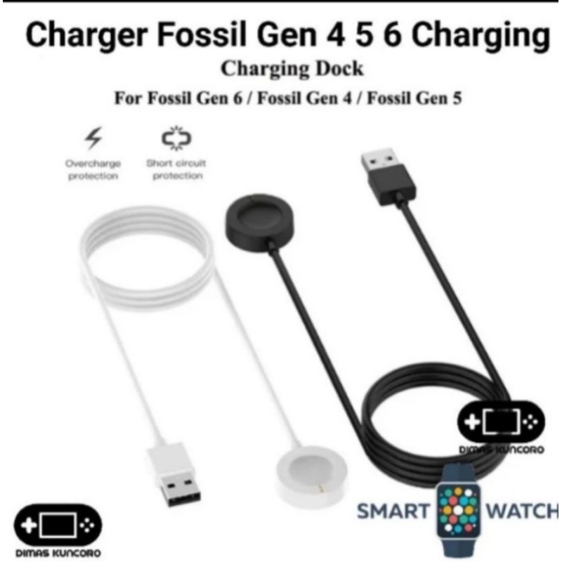 Charger Fossil Gen 4 5 6 Charging Q 5E Smartwatch Sport Kabel USBCable