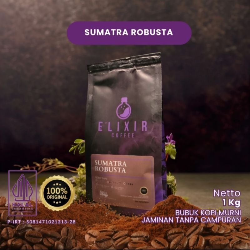 

Kopi Bubuk Robusta ELIXIR Coffee 1 kg