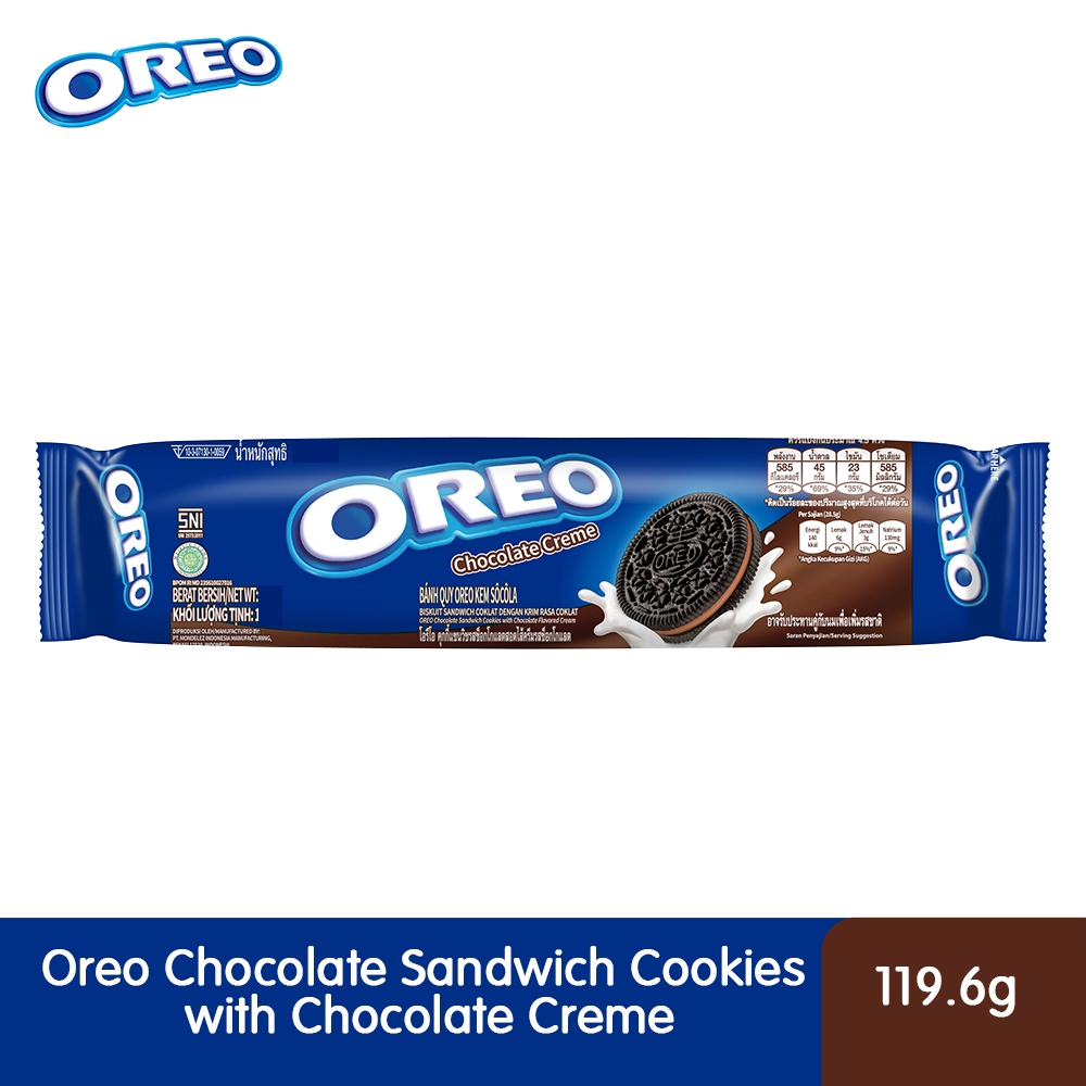 

Oreo Chocolate Creme Biscuit biskuit krim coklat 119.6g 119.6 gram