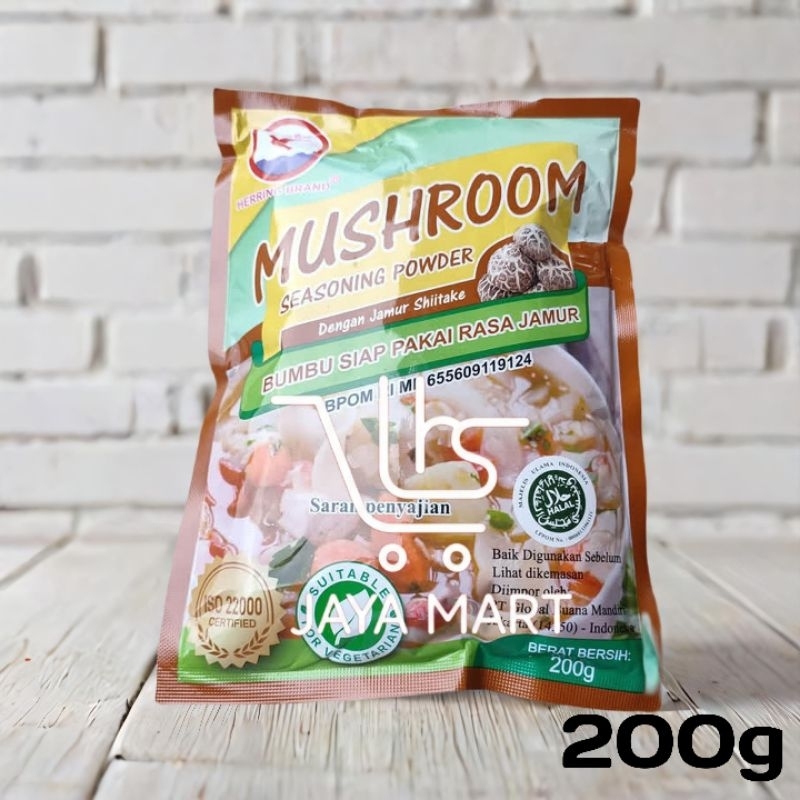 

Herring brand mushroom kaldu rasa jamur 200gr