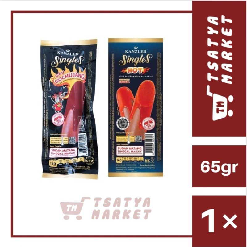 

KANZLER SINGLES SOSIS PEDAS 65GR