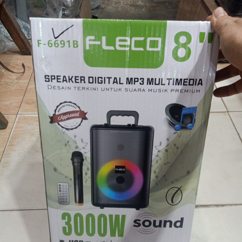 speker bluetooth fleco F6691 dapat mic