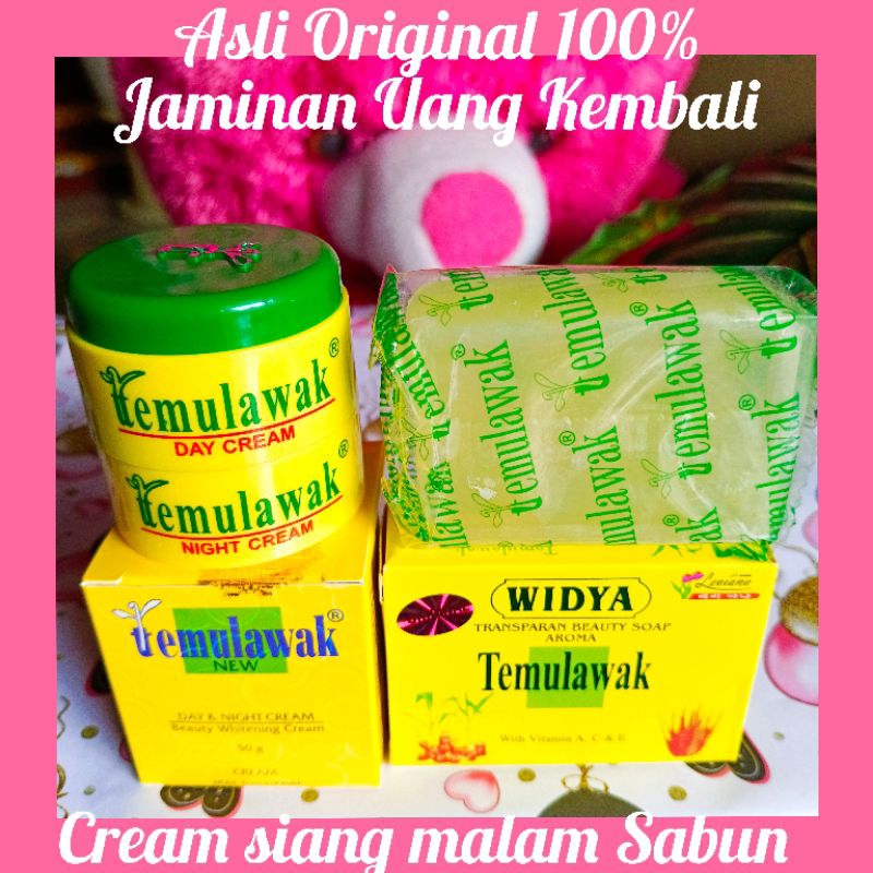 ❤PAKET   SABUN WIDIA  CREAM SIANG MALAM   TEMULAWAK  ASLI ORI 100%