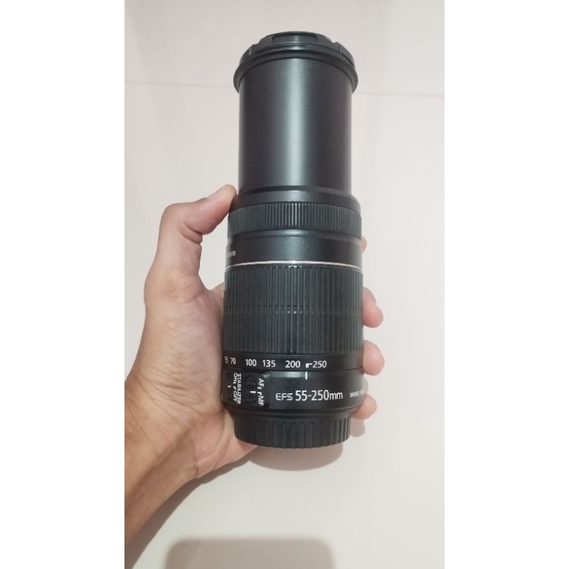 Lensa Tele Canon 55-250mm