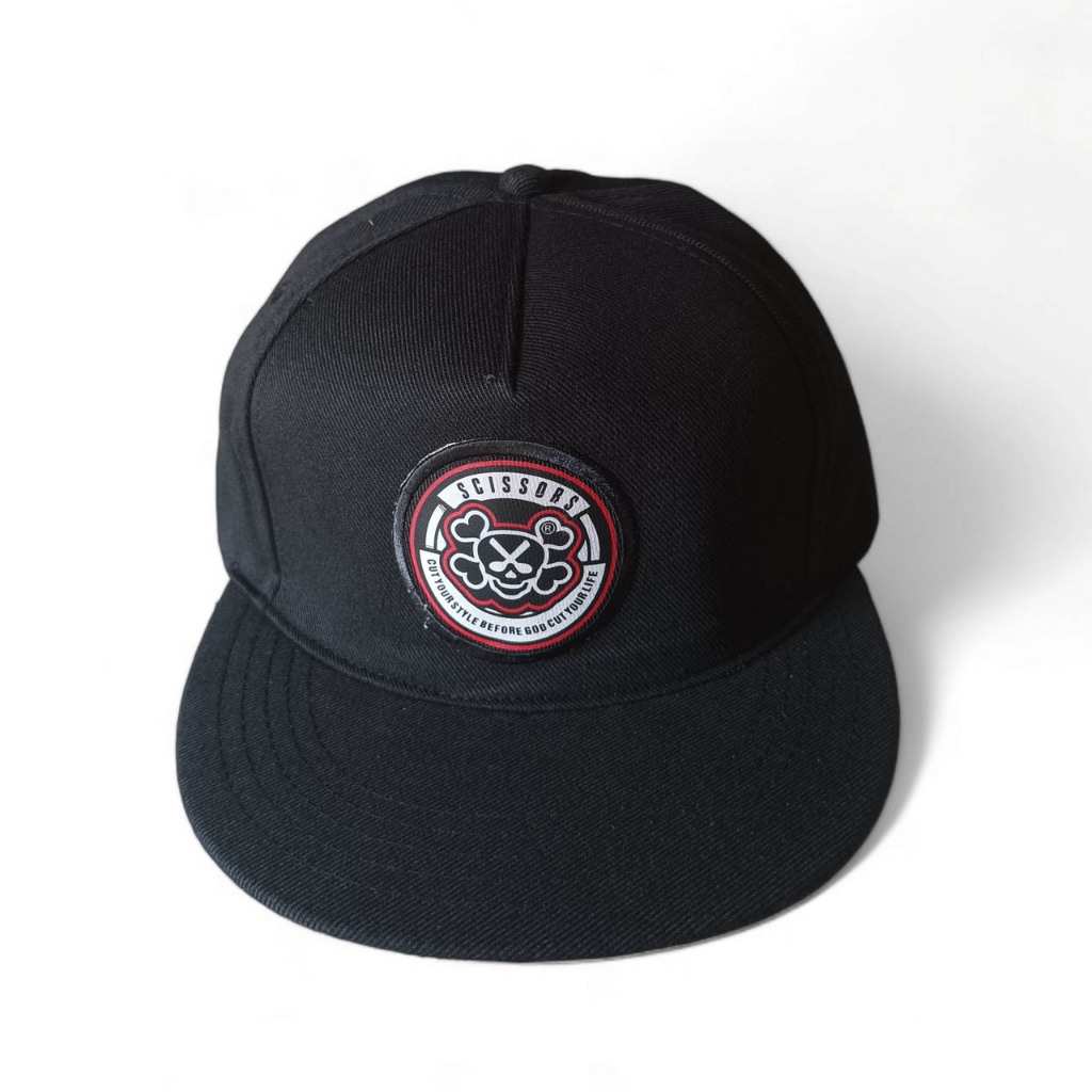 Snapback Hat Sc Logo Black ( Scissors Apparel )