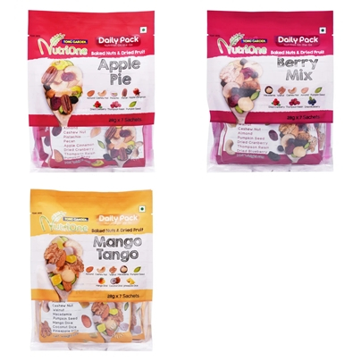 

Tong Garden Nutrione Baked Nuts & Dried Fruit 7sX28g (Apple Pie, Berry Mix, Berry Mix)