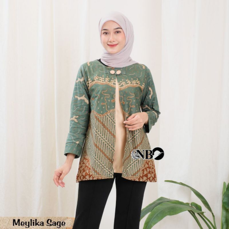 Batik wanita modern kerja Atasan Batik Kerja Wanita