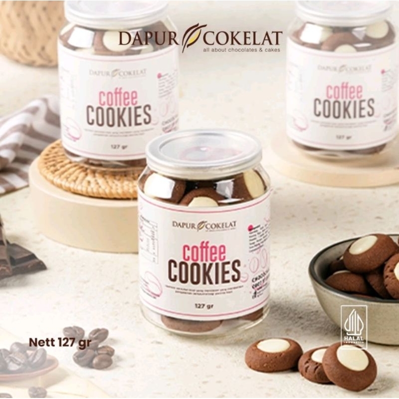

Dapur Cokelat Coffee Cookies Premium Cemilan Tanpa Pemanis Pewarna Buatan