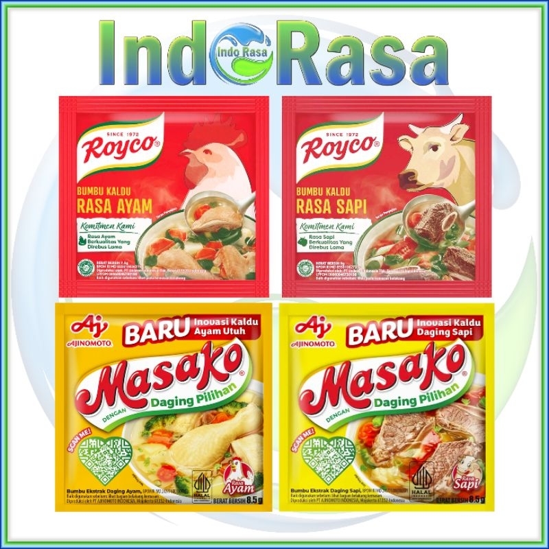 

Royco Masako Kaldu Ayam Sapi Sachet