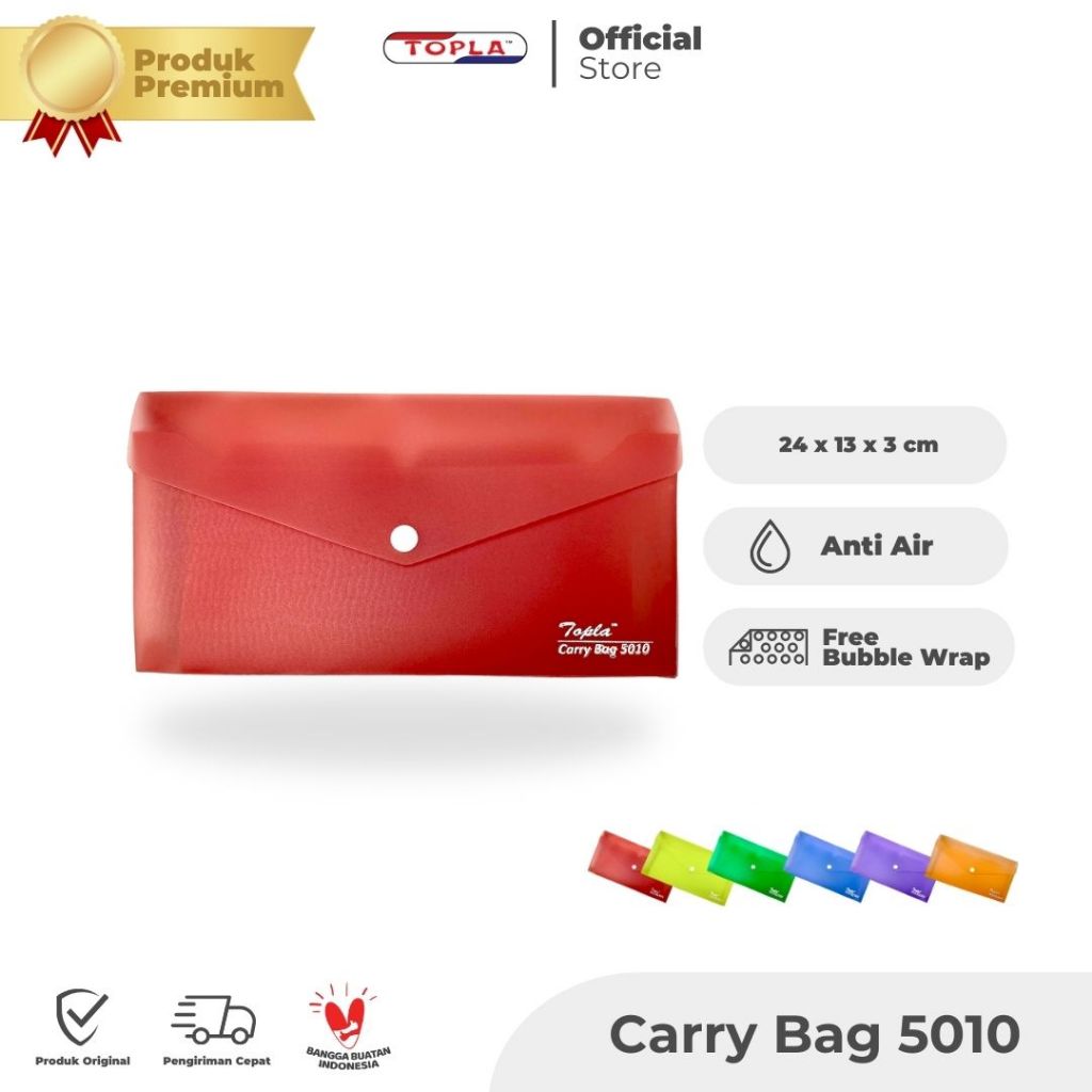 

TOPLA Carry Bag 5010 Dompet Giro Dompet Nota Cek Kwitansi Kantor Struk Tabungan