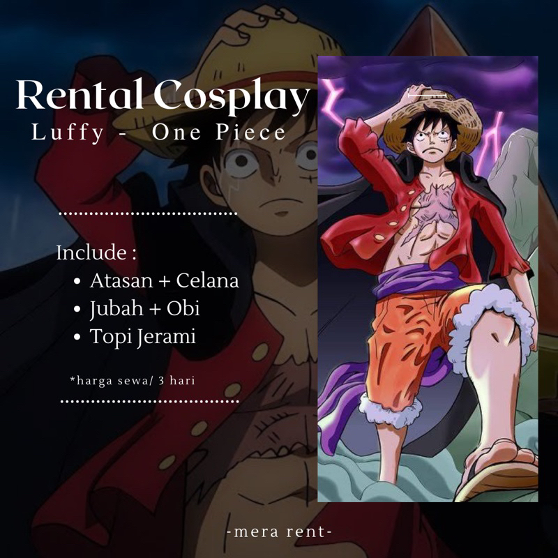 Rental Cosplay Luffy One Piece