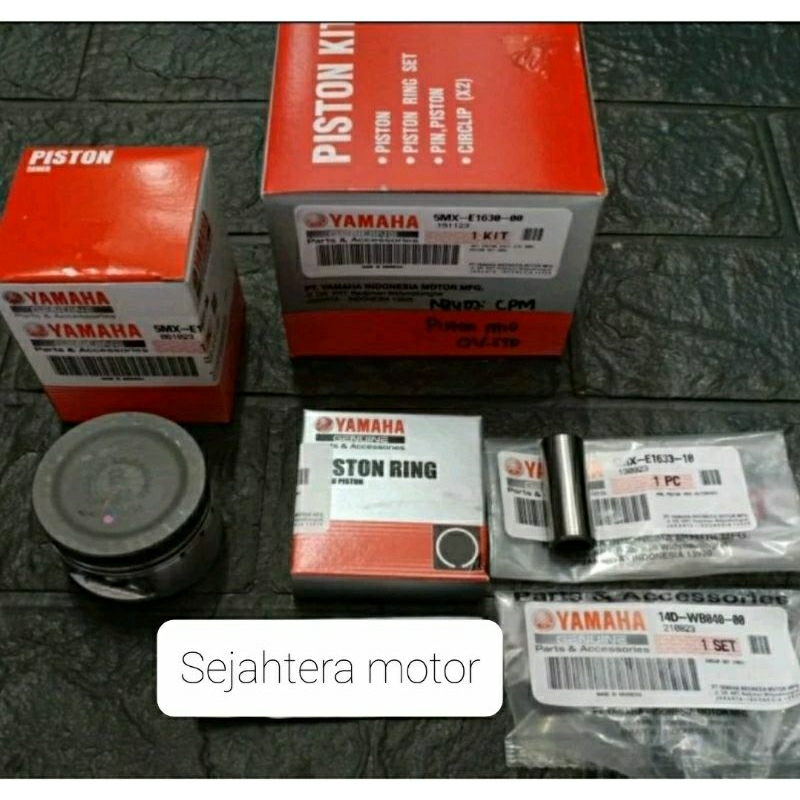 Piston KIT asli YAMAHA MIO, NUOVO, MIO SOUL, FINO 5MX-E1630-00,  5MX-E1630-20, 5MX-E1630-40