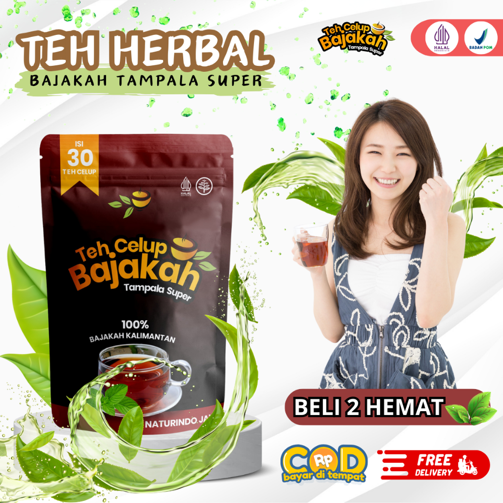 Teh Celup BAJAKAH TAMPALA SUPER Asli Teh Borneo Bajakah Kalimantan