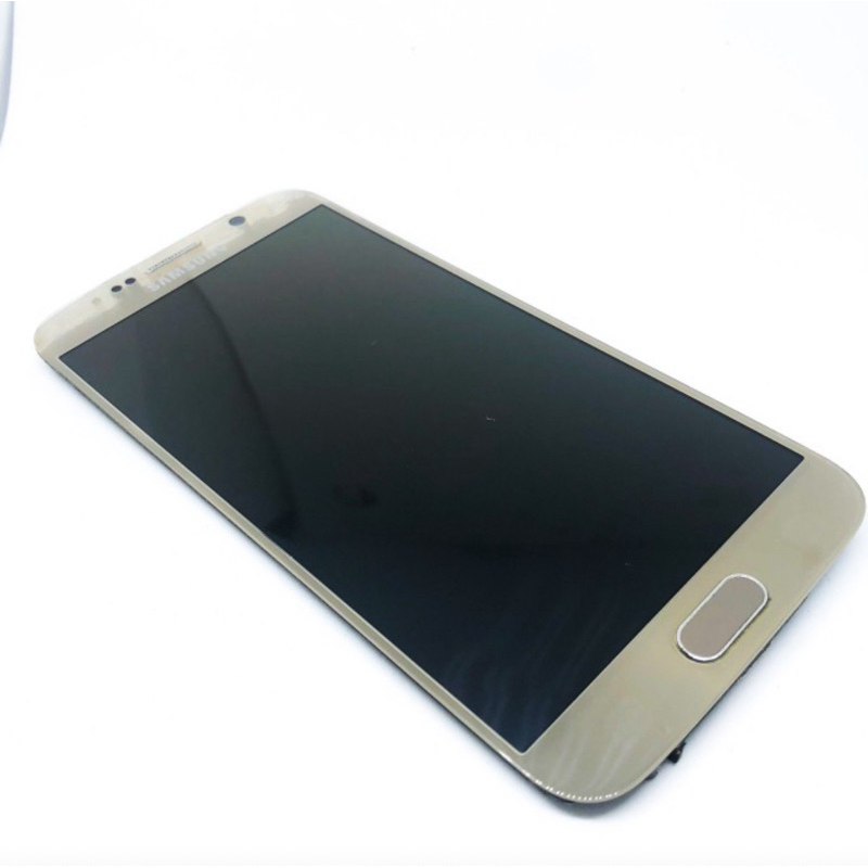 LCD Ori Copotan Samsung S6 Flat Gold