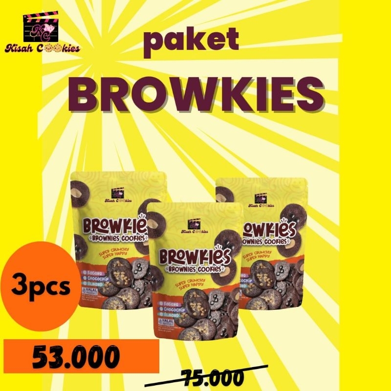 

BROWNIES COOKIES (BROW-KIES) Brownies Panggang paket SUPER HEMAT