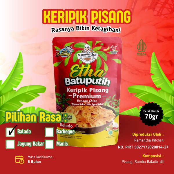 

KERIPIK PISANG BALADO KHAS MANADO