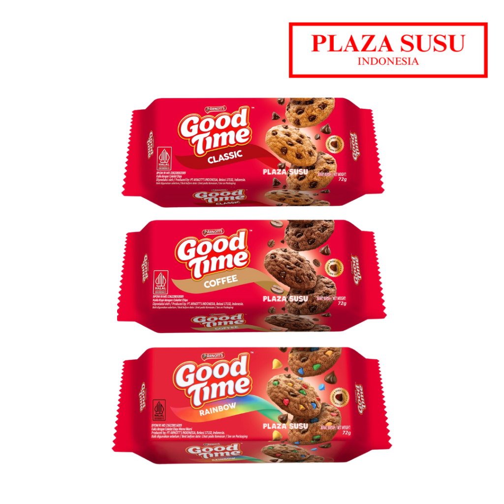 

ARNOTT'S GOOD TIME CLASSIC COFFEE KOPI RAINBOW CHOCOCHIPS GOODTIME COOKIES