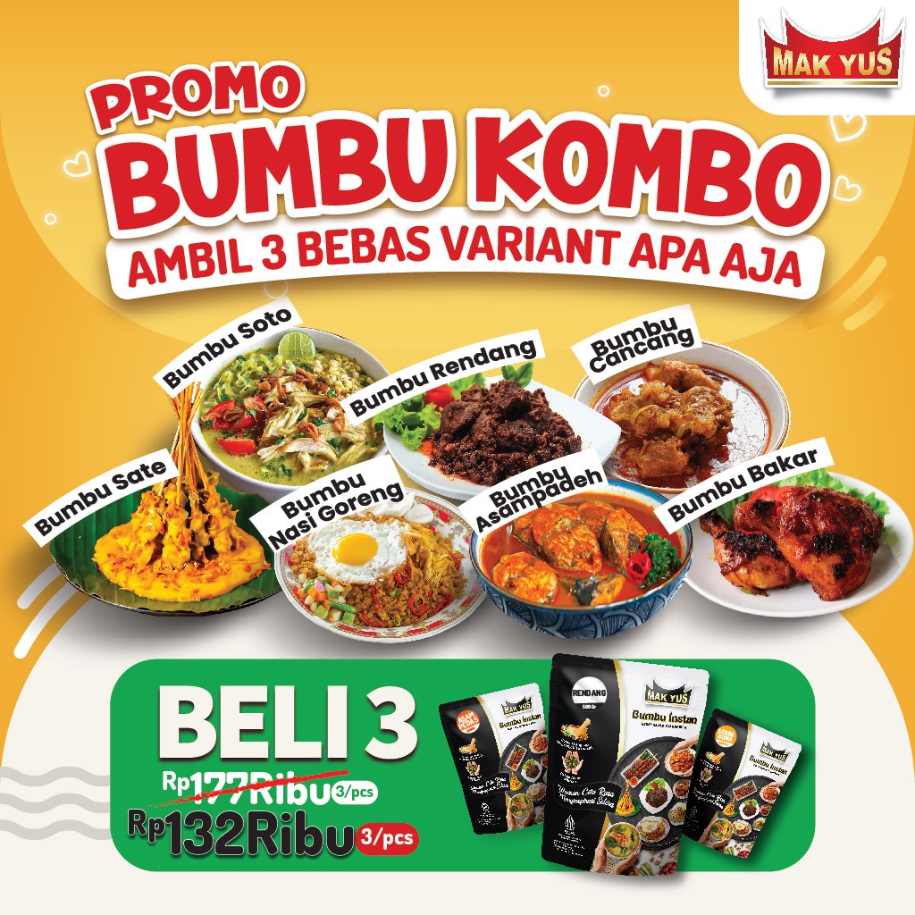 

Bumbu Instan Paket KOMBO (Custom Varian)