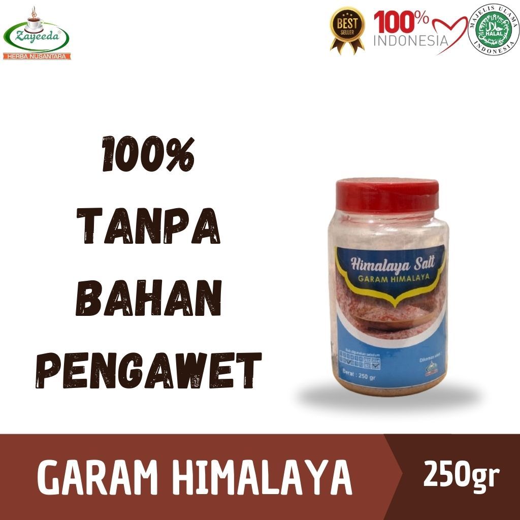 

GARAM HIMALAYA 250GR / HIMALAYAN SALT / GARAM / BUMBU DAPUR / SEHAT / ALAMI / 100% TANPA BAHAN KIMIA DAN PENGAWET / ZAYEEDA