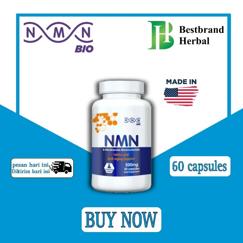 NMN Bio - nicotinamide mononucleotide  500mg 30 capsule