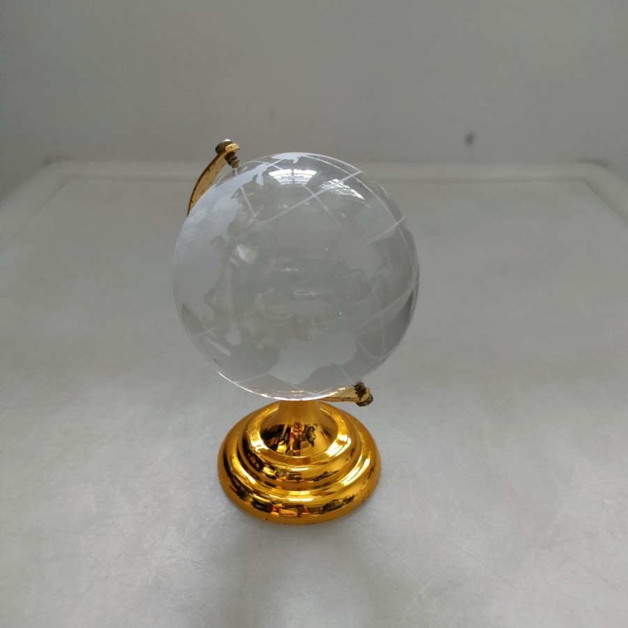 hiasan bola dunia globe gelas 5.5 cm