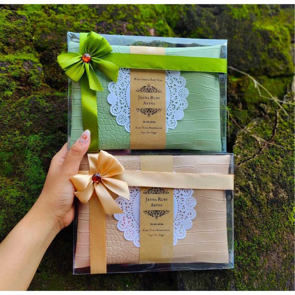 Souvenir Pouch  KEMAS MIKA CROCO DOFF FREE SABLON 22x15