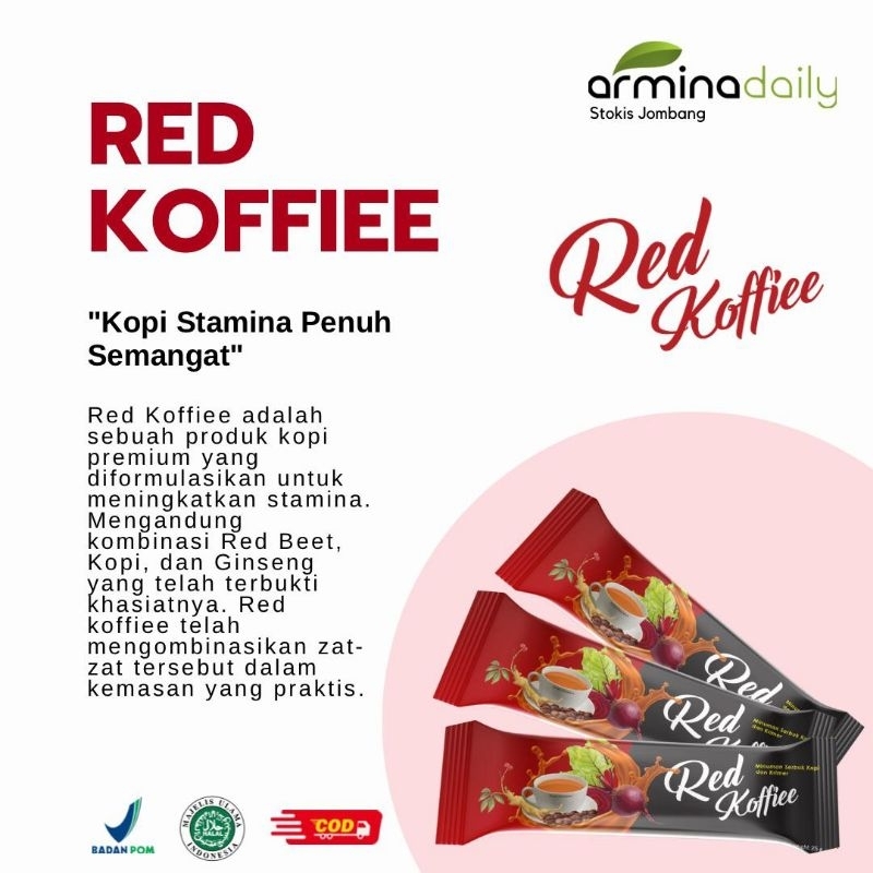 

Red Koffiee Original Kopi Merah 1 Sacet Arminadaily