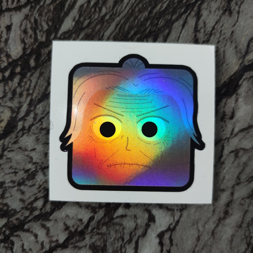 

Stiker Hologram One Piece Tsuru Square