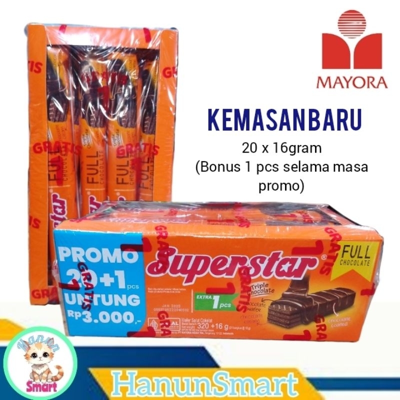 

wafer superstar triple chocolate mayora